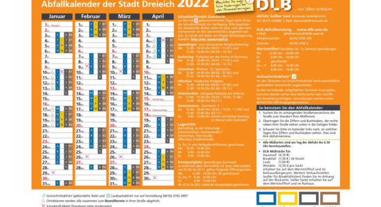 Abfallkalender Dreieich 2022