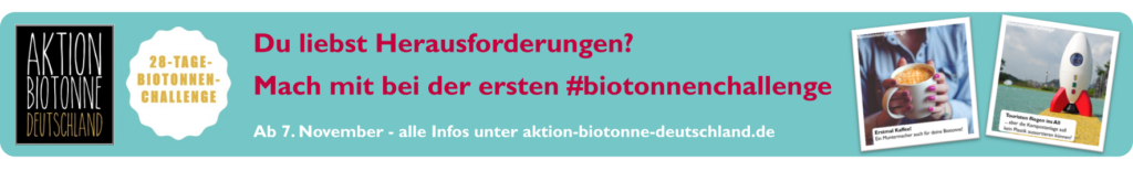 Werbebanner zur Biotonnenchallenge