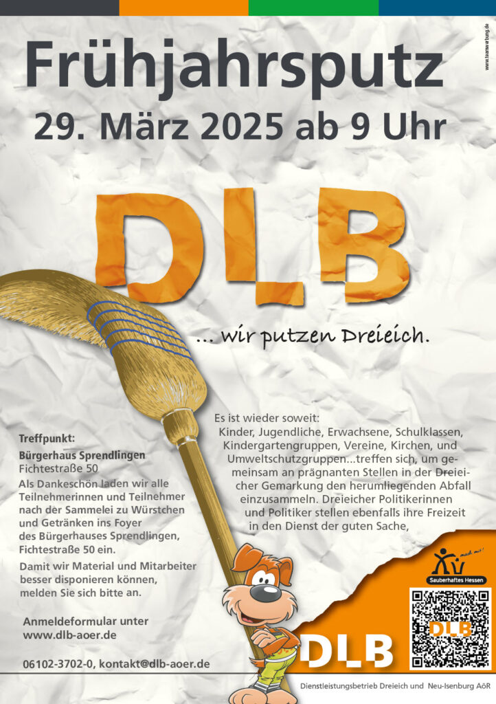 Frühjahrsputz am 29. März von 9 bis 12 Uhr