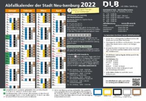 Abfallkalender Neu-Isenburg 2022