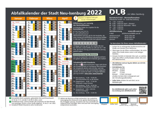 Abfallkalender Neu-Isenburg